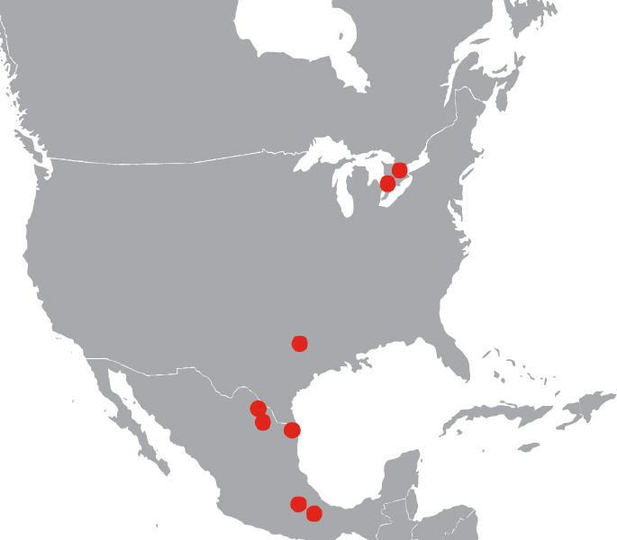 INPS map of North America