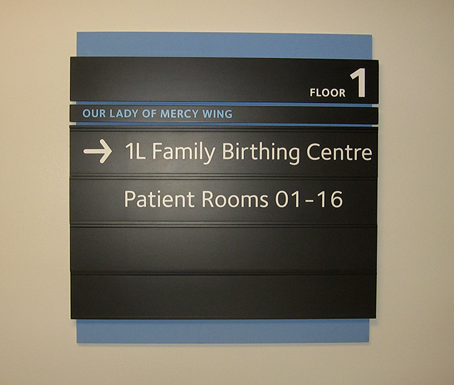 Hospital directional Sign