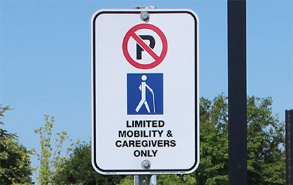 Courtesy Parking Lot Signs