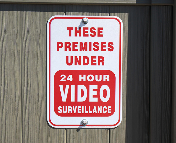 24 Hour Video Surveillance Sign