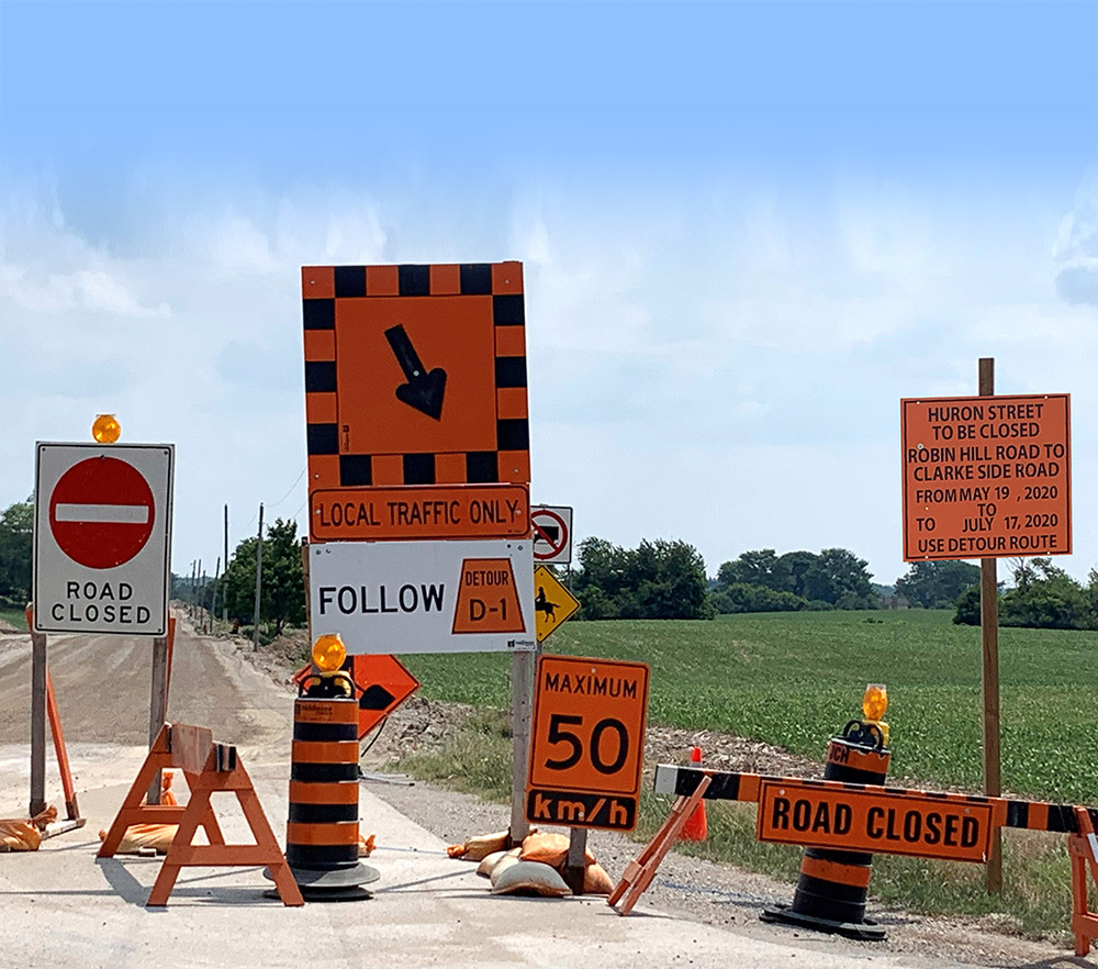 Traffic Construction Zone Signs