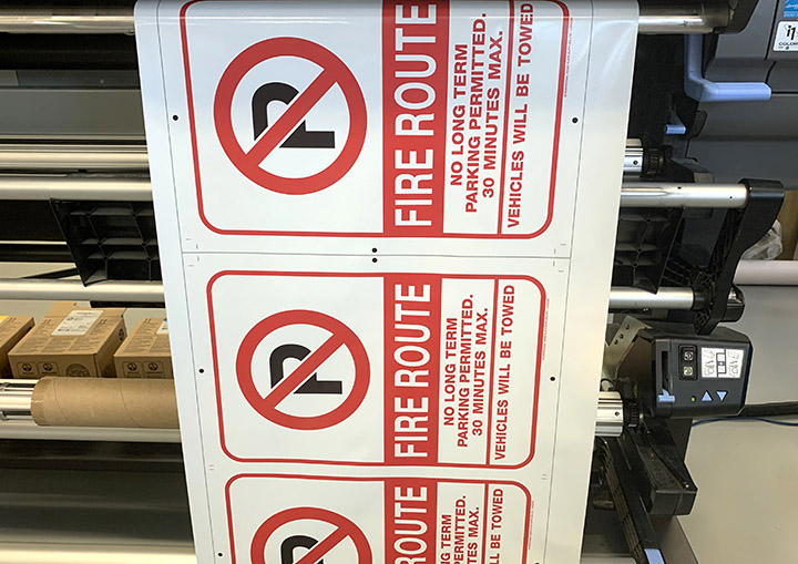 Digital Printed Parking Signs