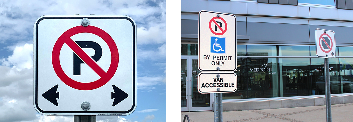 Business Parking Lot Signs