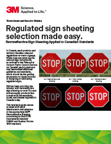 Regulated sign sheeting selection made easy