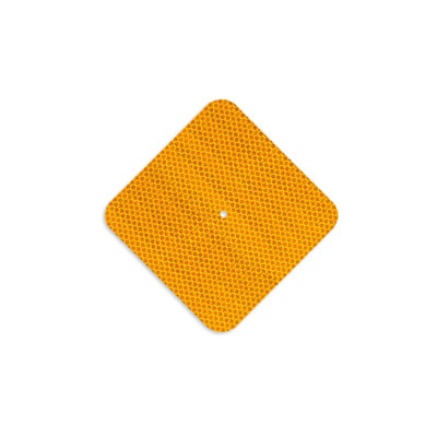 Snowplough Marker Yellow Diamond, post hardware