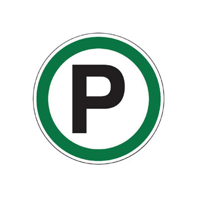 Parking Symbol Decal Parking Lot Sign