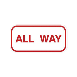 ALL-WAY Tab Traffic Sign