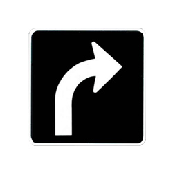 RIGHT TURN ONLY Traffic Sign