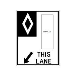 RESERVED LANE Traffic Sign