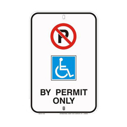 DISABLED PARKING PERMIT Traffic Sign