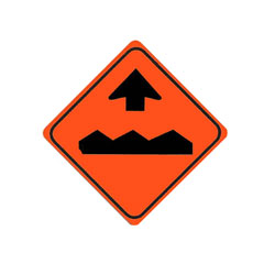 BUMP AHEAD Traffic Sign