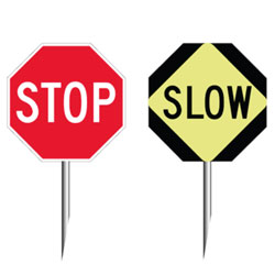 TRAFFIC CONTROL (STOP/SLOW Paddle) Traffic Sign