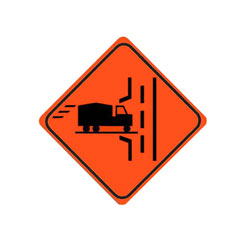 TRUCK ENTRANCE (Left) Traffic Sign