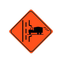 TRUCK ENTRANCE (Right) Traffic Sign
