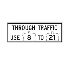 ALTERNATE HIGHWAY ROUTE Traffic Sign
