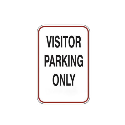 Visitor Parking Only Parking Lot Sign