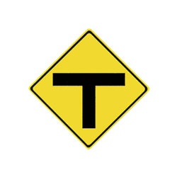 T-INTERSECTION Traffic Sign