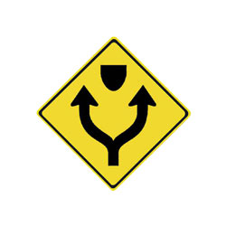 DOUBLE ARROW Traffic Sign