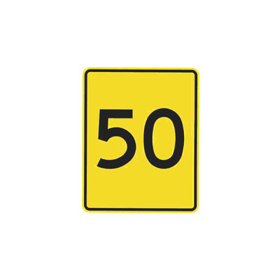 RAMP SPEED Traffic Sign