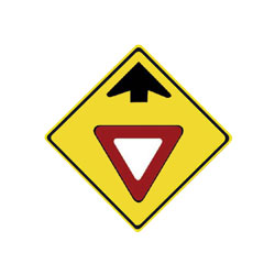 YIELD AHEAD Traffic Sign