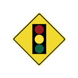 TRAFFIC SIGNALS AHEAD Traffic Sign