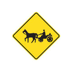 HORSE-DRAWN VEHICLE Traffic Sign
