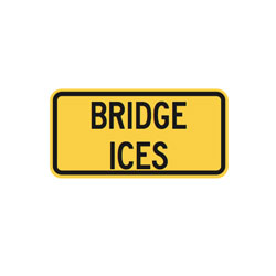 BRIDGE ICES Tab Traffic Sign