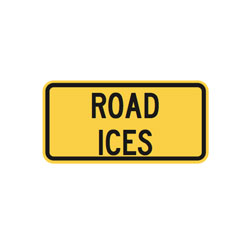 ROAD ICES Tab Traffic Sign