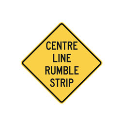 CENTRE LINE RUMBLE STRIP Traffic Sign