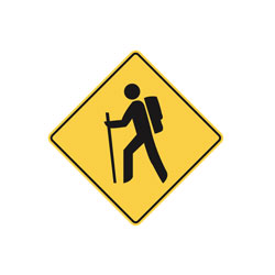 TRAIL CROSSING Traffic Sign