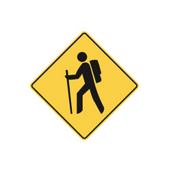 WC-2 R - Pedestrian Crossing right of traffic – Western Safety Sign