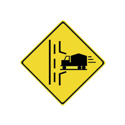 TRUCK ENTRANCE Traffic Sign (Right)