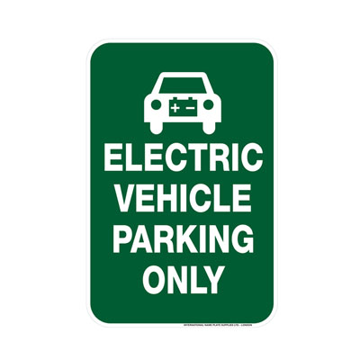 Electric Vehicle Parking Only Parking Lot Sign