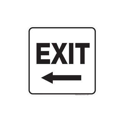 Directional Exit Sign Parking Lot Sign
