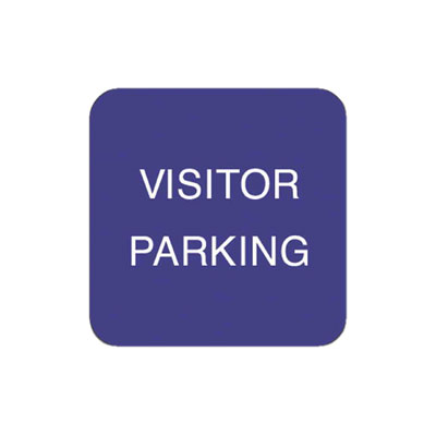 Visitor Parking W/ Arrow Parking Lot Sign