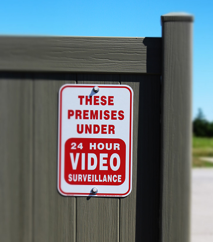 Video Surveillance Sign