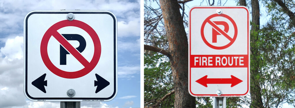 parking signs