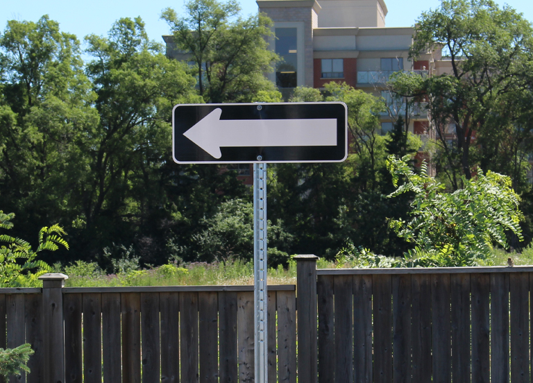 one way sign