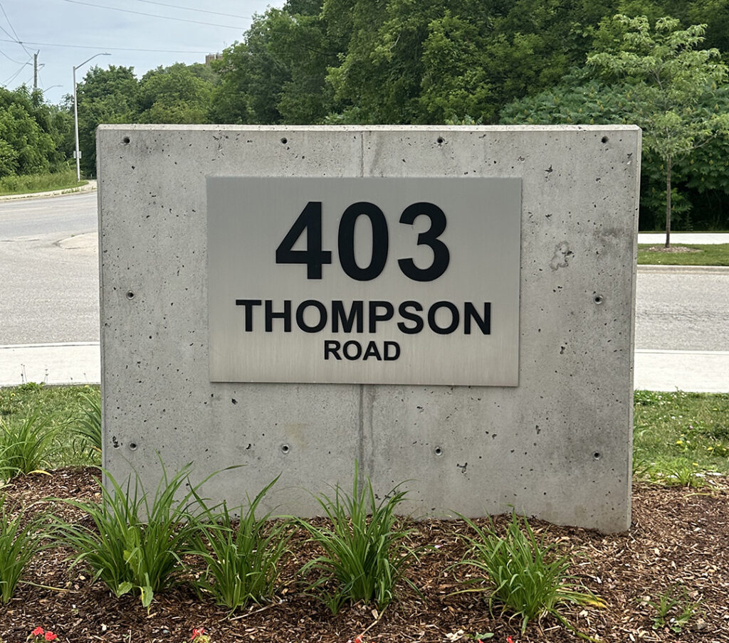 parking condo numbers entrance