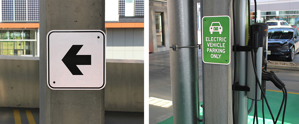 parking garage custom signs