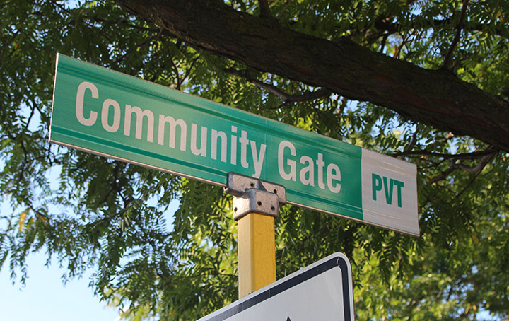 street name sign blades