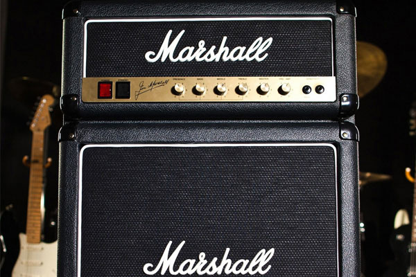 control panel on amplifier