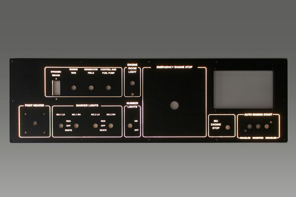 control panel LED for locomotive driver desk