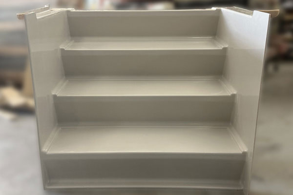 fiberglass stairs passenger rail