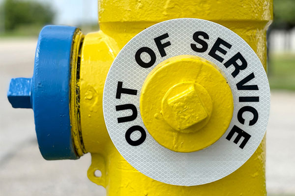 Fire Hydrant Markers - Out of Service