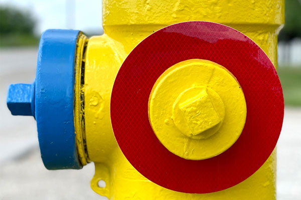 Fire Hydrant Markers - Red