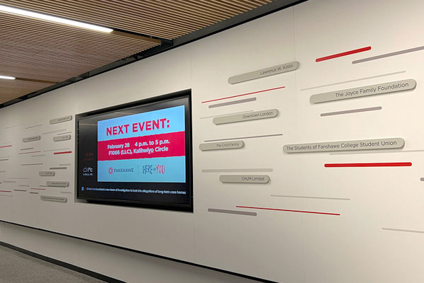 Donor Wall AODA ADA Tactile names