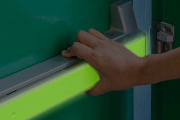 photoluminescent door markers