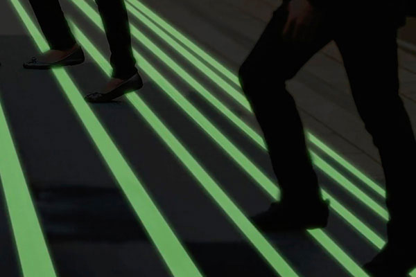 photoluminescent stair nosings