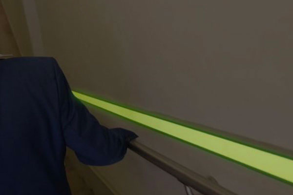 photoluminescent for dark tunnels pathway markings